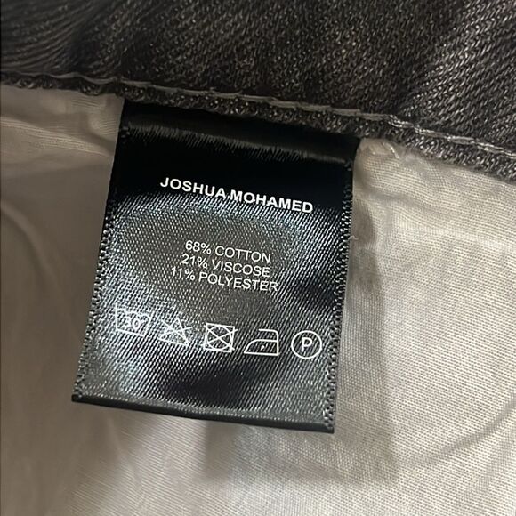 NWOT Joshua Mohamed Wide Leg Denim Cargo Pants Baggy Size 36 x 32 - Picture 9 of 11